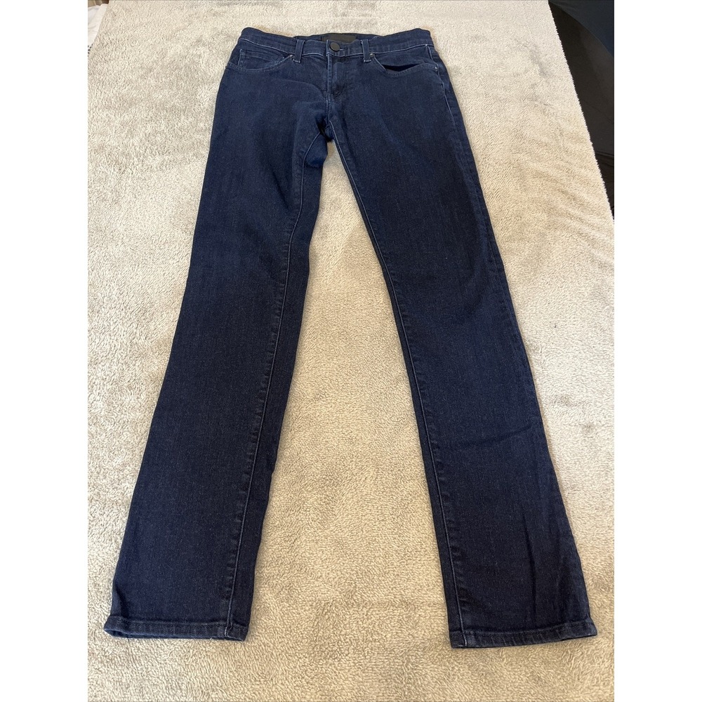 J Brand Womens Tyler Straight‎ Leg Jeans Dark Indigo Blue Cotton Size 30 32X40